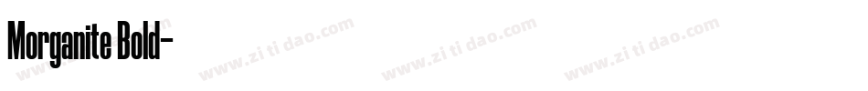 Morganite Bold字体转换